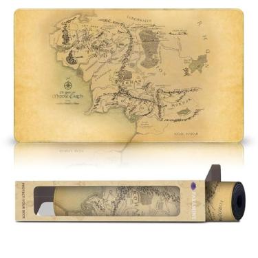 Imagem de Middle Earth (Stitched) - MTG Playmat - Compatible with Magic The Gathering Playmat - Play MTG, YuGiOh, TCG - Original Play Mat Art Designs & Accessories
