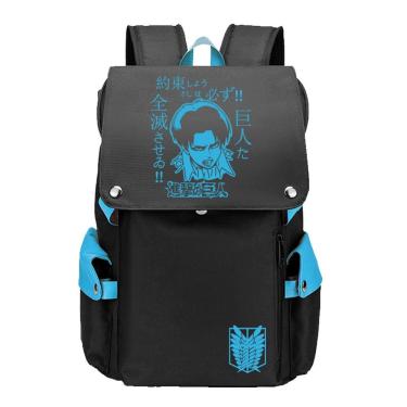 Imagem de Mochila Attack on Titans Levis Ackermans Cartoon Kids