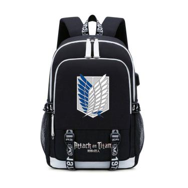 Imagem de Mochila Attacks on Titans Levis Ackermans Cartoon Kids