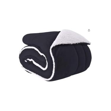 Imagem de Cobertor Sherpa Dupla Face Solteiro, Manta Plush e Pele de Carneiro, 1,60m x 2,20m, Marrom, 100% Poliéster