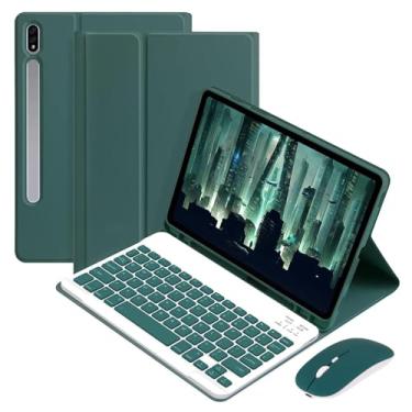 Imagem de Capa Protetora para Tablet da Série Tab S9 com Teclado e Mouse Teclas ABS 80 Dias de Standby 60 Horas Trabalho Dissipaçã