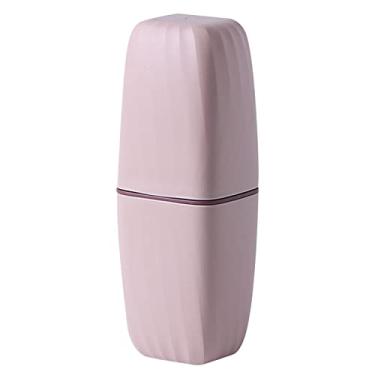 Imagem de Container de Viagem Holder Portátil para Creme Dental Case com Dois Canecos Organizador Armazenamento Fio Elétrico Banhe