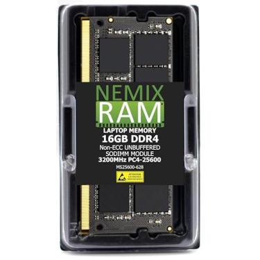 Imagem de 16GB 1X16GB DDR4 3200MHZ, 2933MHZ ou 2666MHZ 260-PIN 1.2V Non-ECC Unbuffered SODIMM NEMIX RAM Laptop PC Memory