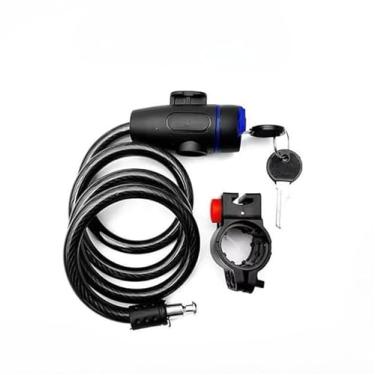 Imagem de Cadeado Trava com Cabo de Aço - Antifurto - Trava para Bike, Moto - Alta Segurança (1)