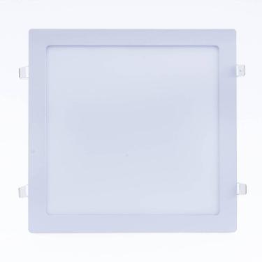 Imagem de Plafon Slim 12w Quadrado Embutir 4000k Bivolt Branco Neutro -unidade