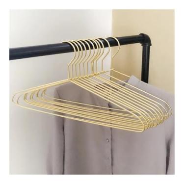 Imagem de Cabide de metal adulto antiderrapante para exibição de roupas para casa cabide de armazenamento de roupas vintage para armário com economia de espaço cabide organizador de pendurar adequado para