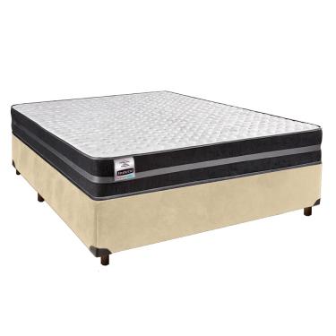 Imagem de Colchão Casal Molas Ultralastic + Box Perola - Bogota Inducol