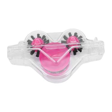 Imagem de Asixxsix Limpa Correntes de Bicicleta, Ferramenta de Limpeza Multifuncional em ABS com Cerdas Rotativas para Correntes de Bicicletas de Estrada, Dobráveis ​​e de Alta Velocidade (Transparent Pink)