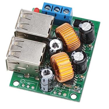 Imagem de Hyuduo Placa Conversora de Fonte de Alimentação, 4 Portas USB DC 12V 24V 40V a 5V 5A, Com Proteção de Chip A5268, para Módulo de Conversão de Energia