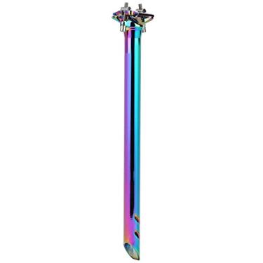 Imagem de KIMISS Canote de Selim de Bicicleta Cnc de Liga de Alumínio Ajustável de 400mm, Tubo Leve para Selim de Mountain Bike para Desempenho Aprimorado (27,2x400)