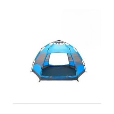 Imagem de Tenda De Campismo, Com Capacidade Para 5-8 Pessoas - VentilaçãO Otimizada, PortáTil E ImpermeáVel(Azul)