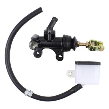 Imagem de DriveFix Cilindro mestre de freio traseiro com conjunto de copo de reservatório de fluido para Honda ATC 350X 1985-1986