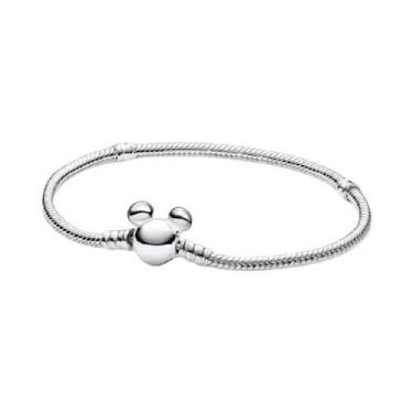 Imagem de Pulseira DIY De Prata Esterlina 925 Com Coração, Coroa E Corrente De O