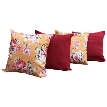 Imagem de Almofadas Decorativas 4 Unidades Com Ziper e Refil de Silicone - RT MA