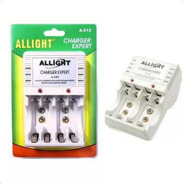 Imagem de Carregador De Pilha Aa, Aaa E Bateria 9v Recarregável Bivolt - OTEMU