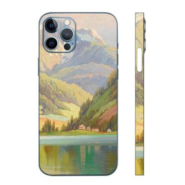 Imagem de Skin Wrap para iPhone 13/14/15/16 Pro Max, película protetora de vinil para câmera, moldura (verde claro, 13 Pro Max)