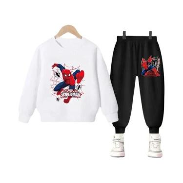 Imagem de Conjunto De Moletom E Calça Com Capuz Do Homem-Aranha Da Disney Para M