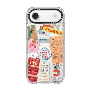 Imagem de CASETiFY Capa transparente para iPhone Air [não amarela/Magsafe/2 m. Proteção contra quedas de grau militar 3X] - AirTags - Transparente