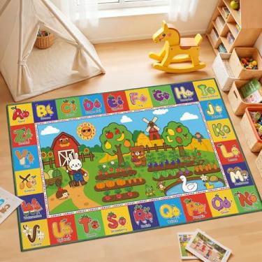 Imagem de Arenarug Tapete ABC para sala de jogos, frutas, 12 x 21 cm