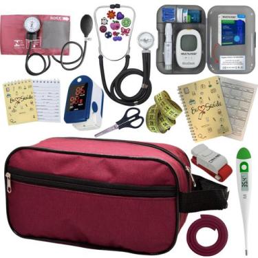 Imagem de Kit De Enfermagem Completo Medidor Glicose Aparelho Pressao - PREMIUM,
