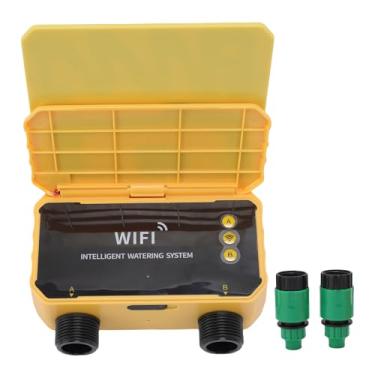 Imagem de Fafeicy Temporizador de Sprinkler Wi-fi Com Controle de Aplicativo, Temporizador de água de 2 Zonas Movido a Energia Solar, Sensor de Chuva, Porta Tipo C para Varanda de Jardim de