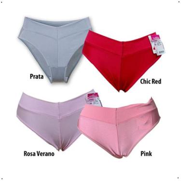 Imagem de Calcinha DeMillus Calça Cavada Cítara 026065 - De Millus, GR, Chic red