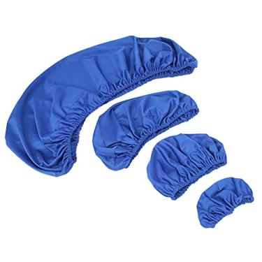 Imagem de Dioche Conjunto de Capa de Cadeira Lavável Alta Elástica Durável Mangas de Cadeira Kit Protetor de Almofada de Encosto de Cabeça para Clínicas e Hospitais Azul (Azul)