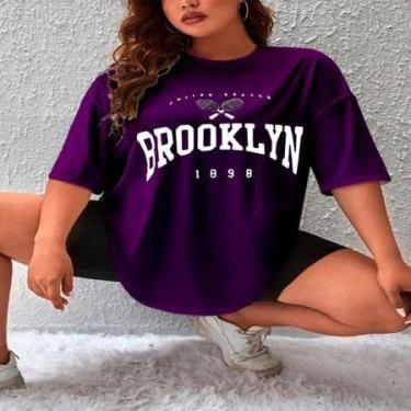 Imagem de Camiseta 1898 Rosa Choque Manga 3/4 Gola redonda Garota Longo Life Sty