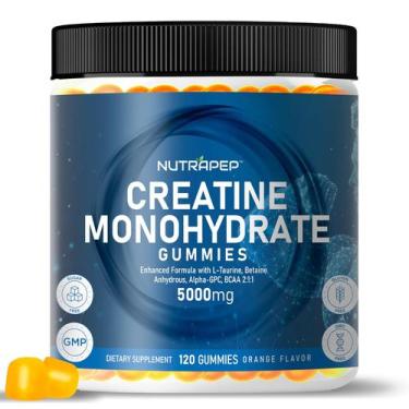 Imagem de Suplemento Gomas de Creatina Monohidratada NutraPep 5g com L-Taurina B