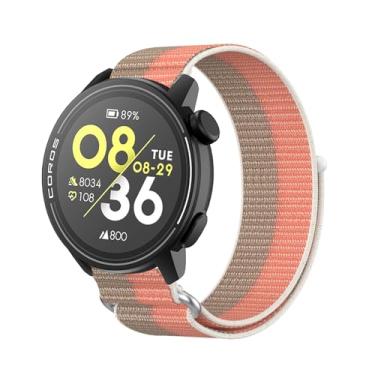 Imagem de Harikiri Pulseiras de relógio de nylon trançado de 22 mm compatíveis com COROS PACE 3/APEX PRO/2 PRO/APEX 46 mm/PACE Pro/APEX 4 (42 mm)/PACE 4, liberação rápida ajustável para homens/mulheres, Rosa
