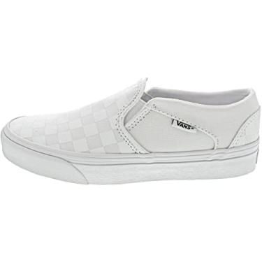 Imagem de Vans Tênis feminino Asher' Slip On, Tabuleiro branco branco W51, 9.5
