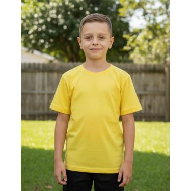 Imagem de Camiseta Infantil Juvenil Lisa Algodão Masculino E Feminina - MB Sport