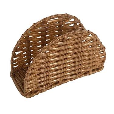 Imagem de Porta guardanapo em fibra sintetica L15xP5xA9cm cor marrom-MARROM - Dynasty- Full Fit