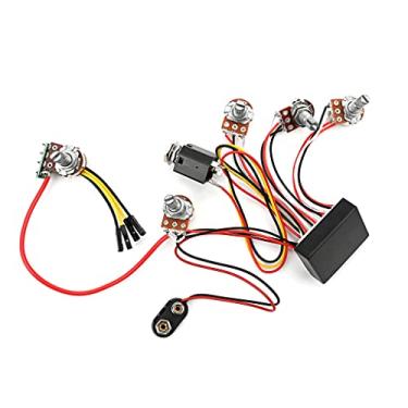 Imagem de EQ 3 Band Pré-Amplificador de Circuito Equalizador Ativo para Baixo com Potenciômetro 1 Projetado um Melhor Controle Reduz Ruídos Amplifica o Som Ideal Substituição Amantes Inclui Acessórios Necessári