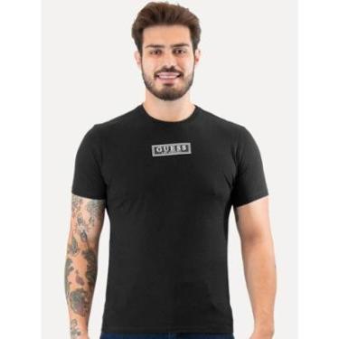 Imagem de Camiseta Guess Masculina Patch Logo Preta-Masculino