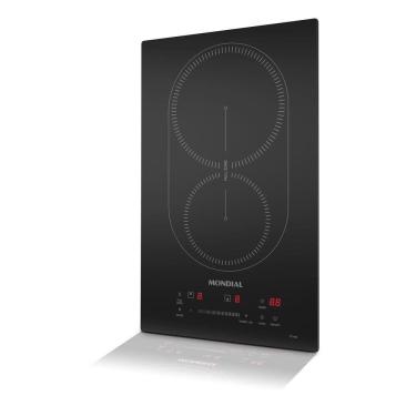 Imagem de Cooktop de Indução Mondial CTI-02 2 Bocas em Vidro Temperado com Timer Turbo Preto 220V