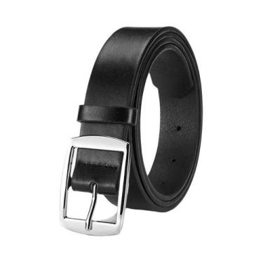 Imagem de Cinto De Luxo Masculino Em Couro PU Com Fivela De Metal, Cinto Designe