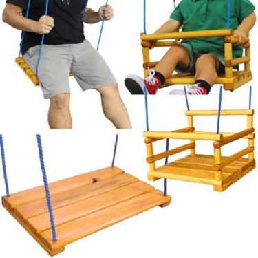 Imagem de Kit Balanço Legal Cadeirinha + Balanço Criança E Adulto Garanta Ja A D