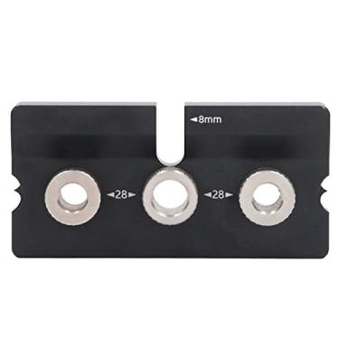 Imagem de Gabarito de furo MUNEFE, guia de broca de gabarito para cavilha de madeira, localizador de punção de cavilha de madeira, localizador de punção de furo 2 em 1 8 mm 10 mm para ampla