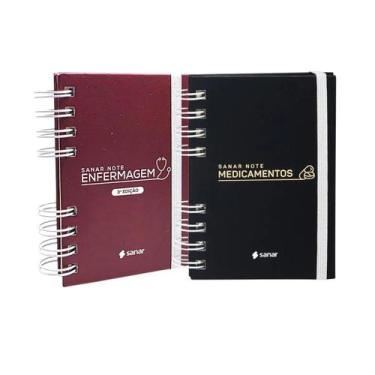 Imagem de kit Sanar Note de Enfermagem e Sanar Note Medicamentos Par Perfeito