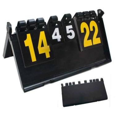 Imagem de Placar de Mesa Manual Marcador Pontos Contador Dobravel Portatil Volei