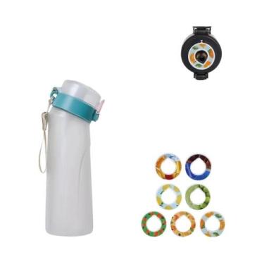 Imagem de Garrafa De Água Saborizada Preta Fosca 650ml Com 7 Cápsulas De Sabor P