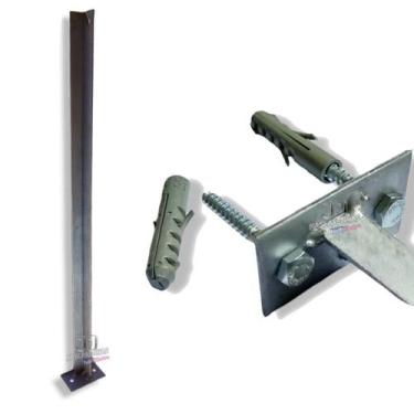 Imagem de Haste para concertina 45cm galvanizada + paraf - 10 unid. - JJ