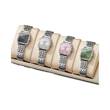 Imagem de Relógio De Pulso Feminino Fashion Square Quartz Simples Para Mulheres 