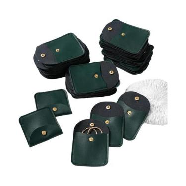 Imagem de Sacos De Embalagem De Joias Em Couro PU 50pcs Sacos De Presente Para C