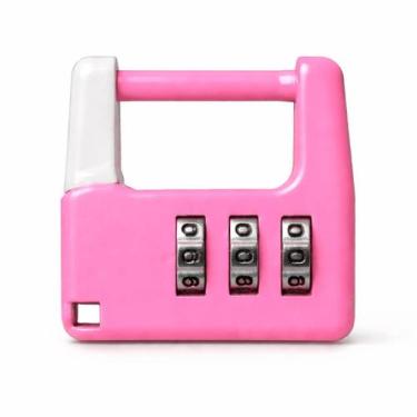 Imagem de Cadeado Numérico de Combinação Sem Chave para Mochilas Bolsas e Malas 