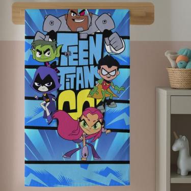 Imagem de Toalha de Banho Estampa Infantil Heróis Adolescente Aventura Divertido