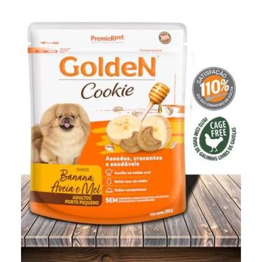Imagem de Biscoito Premier Pet Golden Cookie Banana Aveia e Mel para Cães Adulto