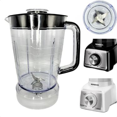 Imagem de 2X Copo Liquidificador Mondial Turbo Inox L-1000 L-1100