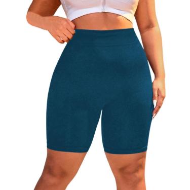 Imagem de Bermuda Plus Size Suplex Wolfox Cintura Alta Feminina-Feminino